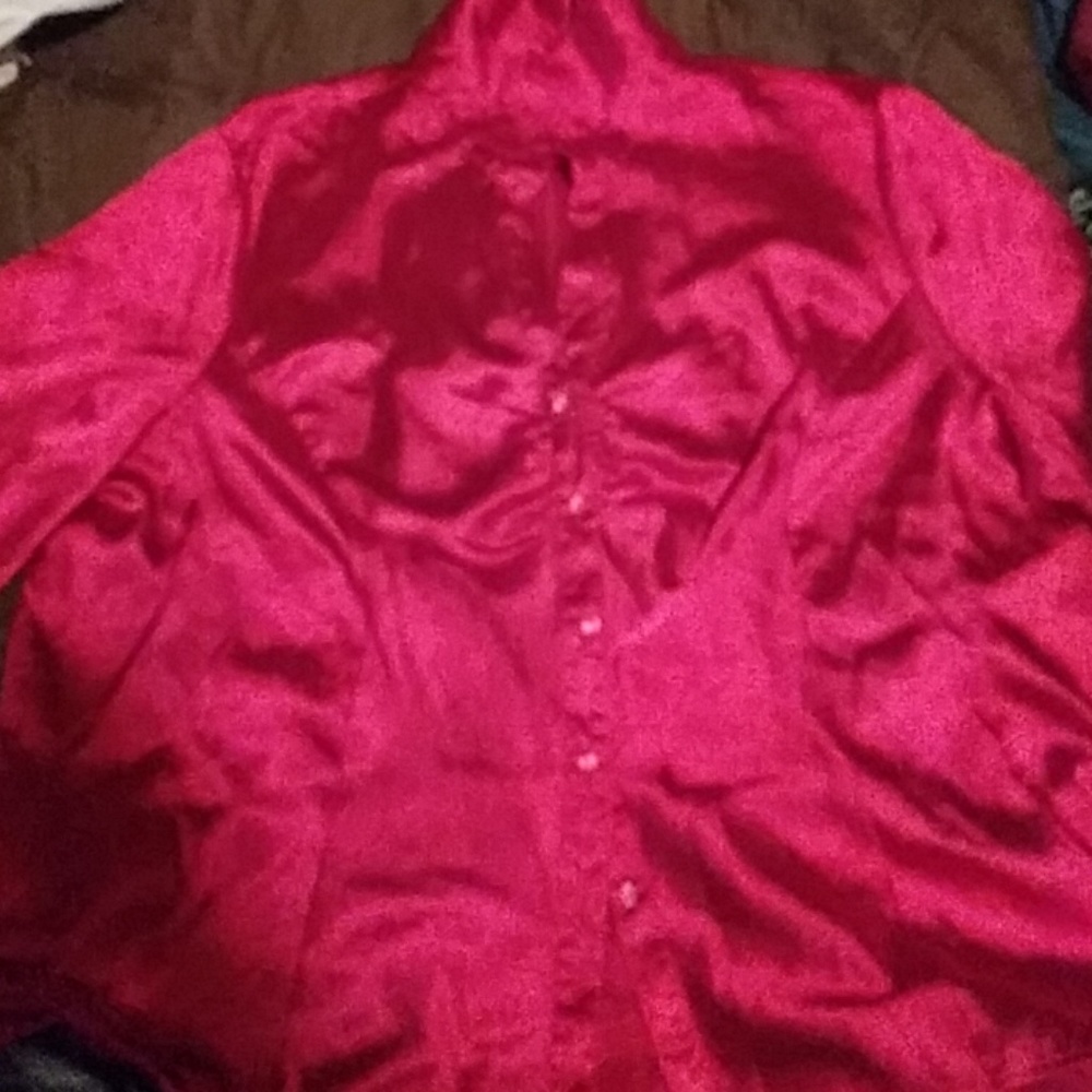 Red Silk woman's blouse